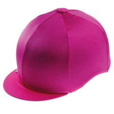 CAPZ CERISE RIDING HAT SILK