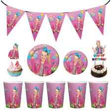 Jojo Siwa Party Cups Banners Cake Toppers Plates Straws Spoons Party Decoration