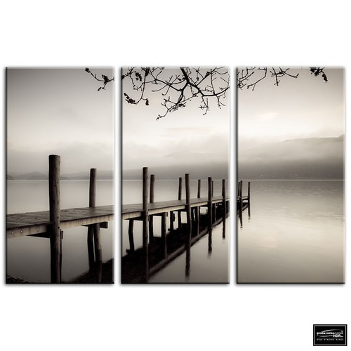Lake jetty pier sunset - jetty,