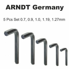 5pcs (0.7,0.9,1.0,1.19,1.27mm) Allen Key Hex Key Set Mini Micro Hex Allen Keys