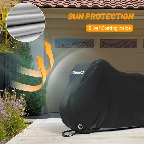 Heavy duty bike cover for - duty,