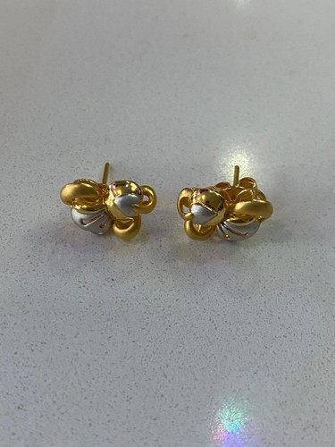 22ct gold earings - gold,