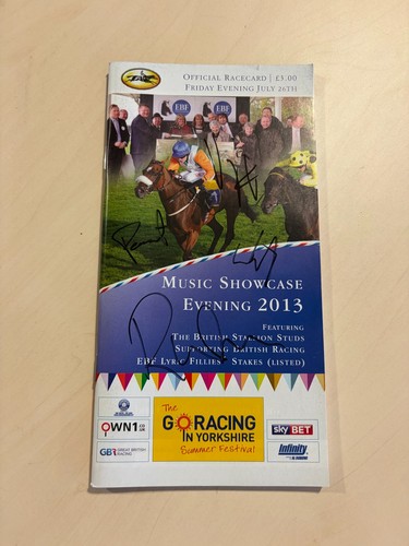 Kaiser chiefs signed racecard - chiefs,