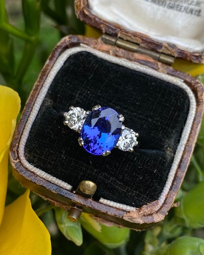 Tanzanite and diamond - and, three