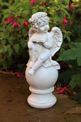 Garden ornament cherub - garden, fairy