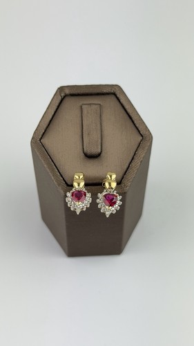 Red spinel and diamond - spinel,