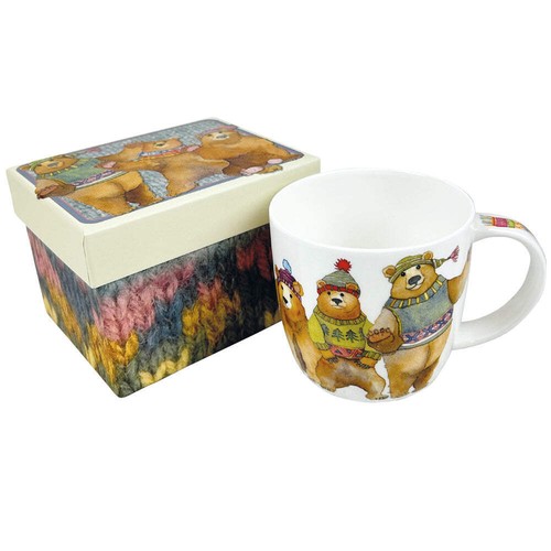 Woolly bears bone china - bears, mug