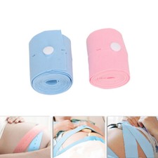 2Pcs Fetal Monitoring Belt Fetal Heart Monitoring Bandage Belt with Snap Design.