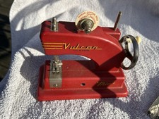 Unboxed Vintage Red Vulcan Minor Child’s Sewing Machine