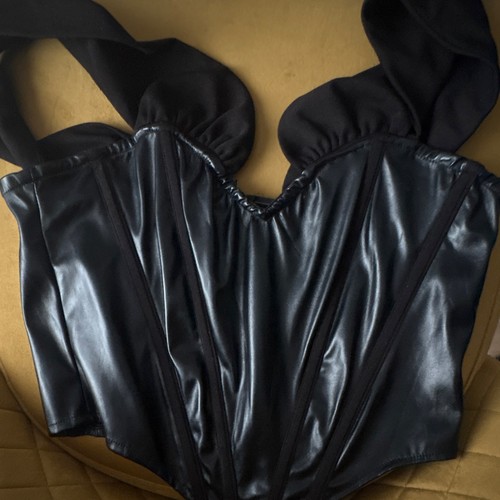 Women black faux leather - women's,