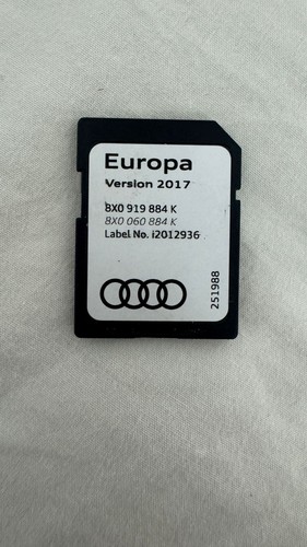 Audi 2017 navigation card - audi, sd