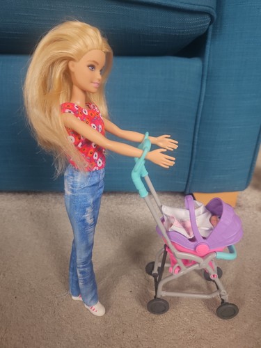 Barbie doll pushchair and - barbie,