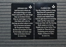 5x Craft Masonic Opening &