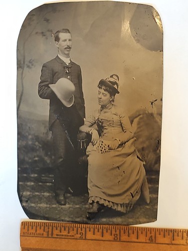 1884 large tintype 4x6 photo - 4x6,