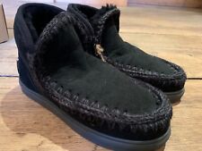 MOU Eskimo Sneaker Big Metallic Logo Black Boots MU.FW111008A - UK7  NEW & BOXED