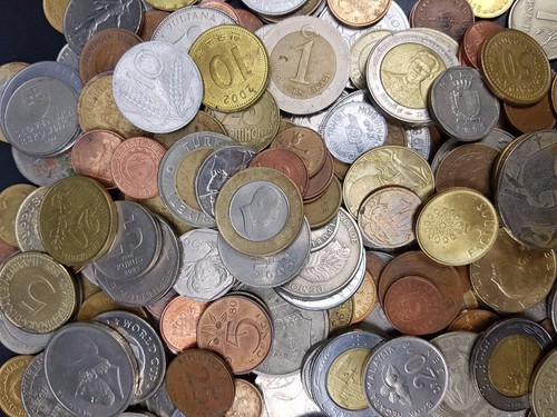 Assorted world coins - assorted,