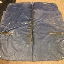 MGB ROADSTER NAVY VINYL TONNEAU COVER RIGHT HAND DRIVE CHROME BUMPER NO HEADREST