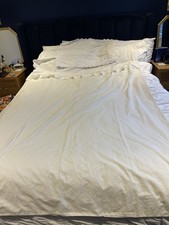 Vintage DORMA Frilled Single Quilt Cover And Pillowcase VGC