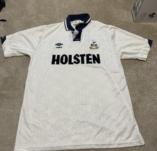 TOTTENHAM HOTSPUR 1991/1993 HOME FOOTBALL SHIRT UMBRO VINTAGE JERSEY SIZE L 