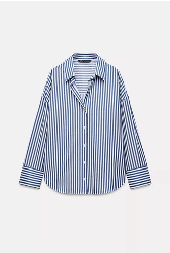Womens zara striped - striped, poplin