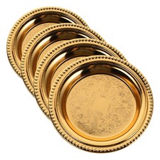  4 PCS Coffee Tray Fruit Plate