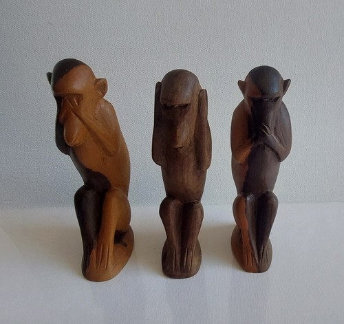 Vintage wooden handcarved see - vintage, handcarved'see
