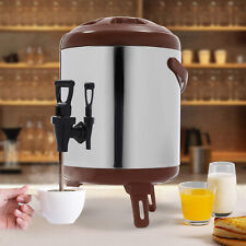 Cold & Hot Thermos Water Barrel Beverage Dispenser Bottles Cans Drink Cooler 6L