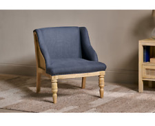 NKUKU ELBU DECONSTRUCTED LINEN ARMCHAIR CHARCOAL NEW IN BOX