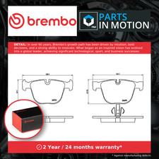 Brake pads set - fits, bmw