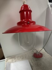 Red Ceiling Light Metal
