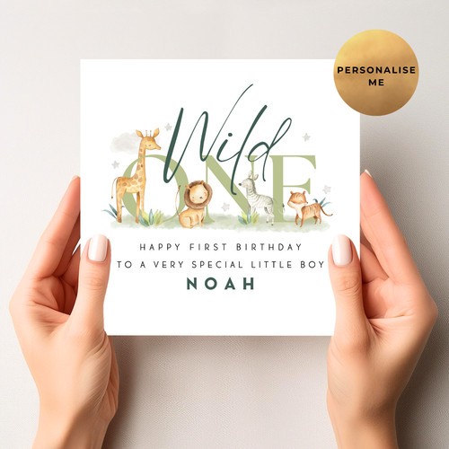Personalised 1st birthday card - birthday,