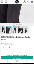 Montirex Cargos Black Brand