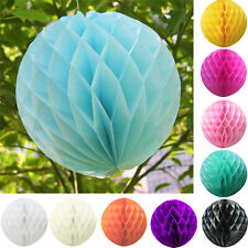 TtS 4"6"8"10"12"14" Paper Honeycomb Balls Lantern Pompoms Wedding Party Decor
