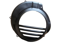 Vespa Flywheel Cover – Matte Black Metal | PX PE LML Electric Start | OEM Part