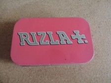 Collectable Vintage Rizla Distinctive Red & Gold Design Multi Use Tobacco Tin.