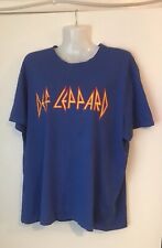 Def Leppard Blue T Shirt Size Large 