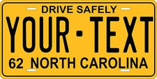 North carolina 1962 license - carolina,