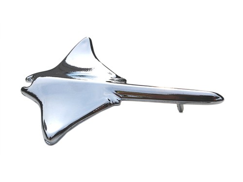 Side chrome manta ray - side, emblem