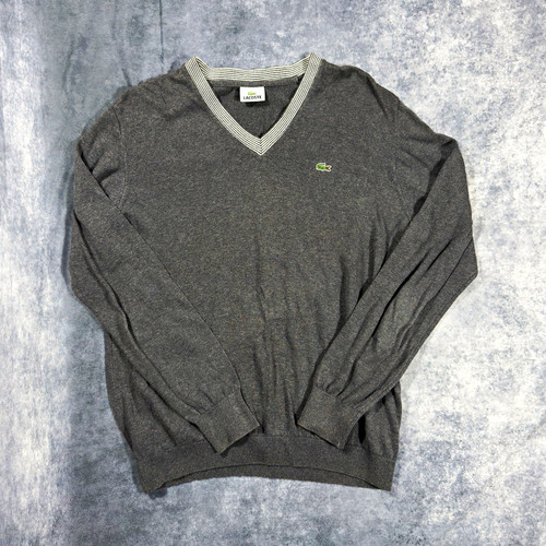Lacoste men grey neck - lacoste, men’s