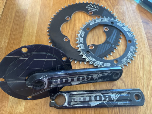 Rotor aero crankset 54 42 - 3d+, 54/42
