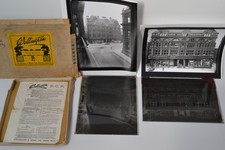 Vintage glass plate negatives & contact sheets Norwich Princess buildi