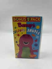 Barney Colours & Shapes VHS PAL Video Double Pack