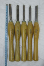 5x MARPLES  WOOD TURNING CHISELS 32.5cm long 1/2" & 3/8" Gouge Parting