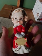 Vintage China Christmas Angel Girl Figurine Ornament