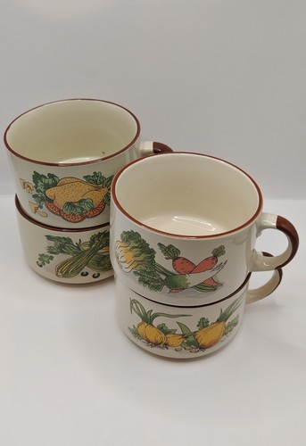 Vintage soup mugs set - soup,