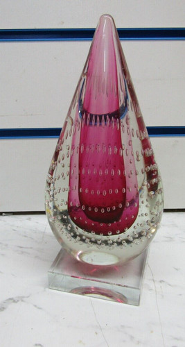 Large red murano glass - red,