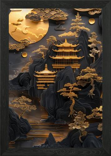 Relief japanese scenery - japanese,