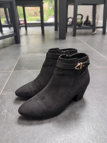 Faux suede ankle - ankle, heel