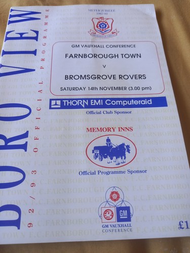 Farnborough town bromsgrove - farnborough,