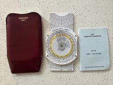 Pooleys CRP-1 Flight Computer with Original Case and Handbook